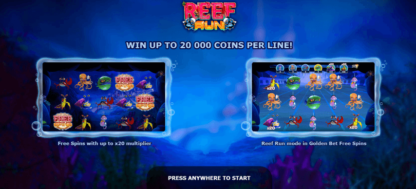 Reef Run Slot gameplay