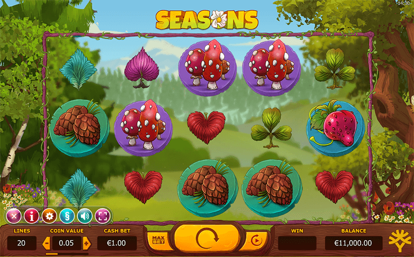 Seasons Slots gameplay