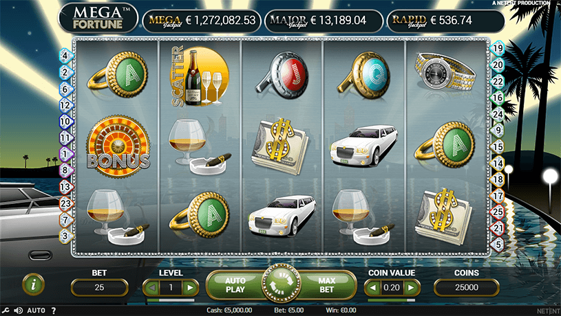 Mega Fortune Slot gameplay