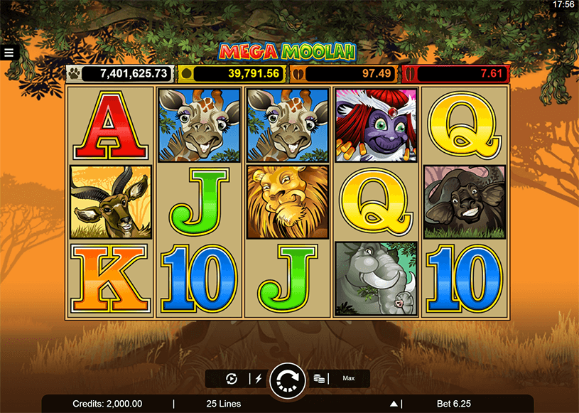 Mega Moolah Slot gameplay
