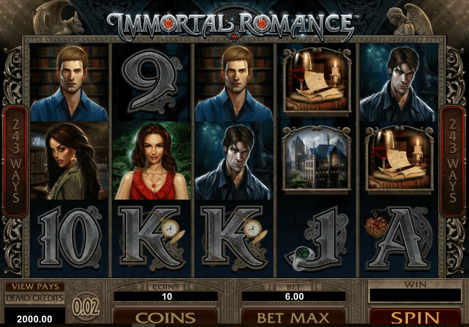Immortal Romance Slot gameplay