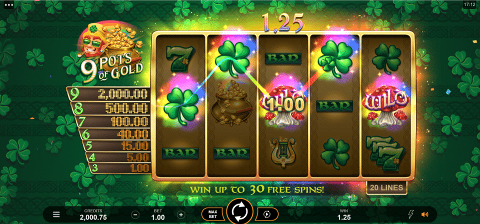 9 Pots of Gold Slot gameplay