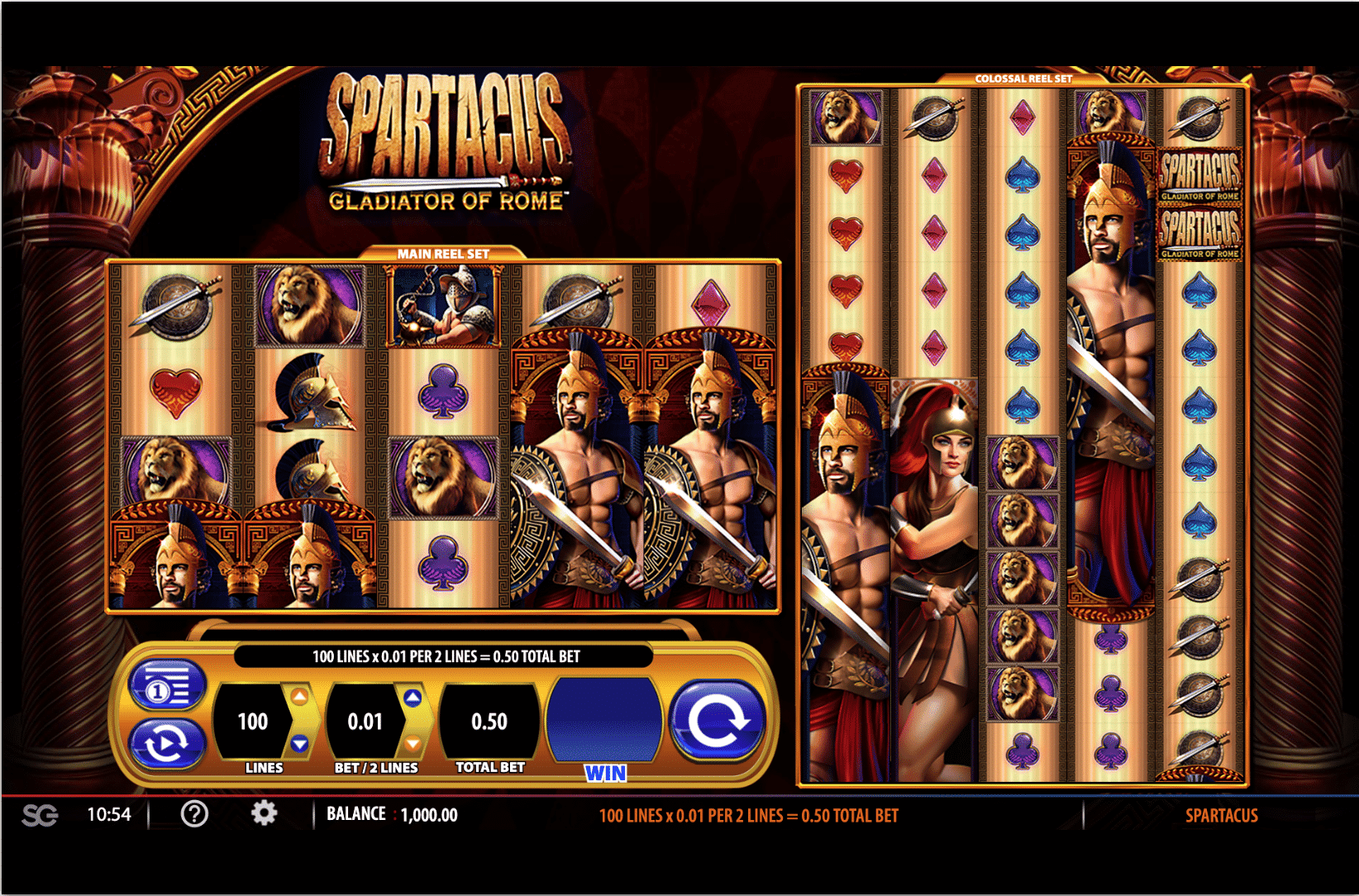Spartacus Megaways Slots gameplay