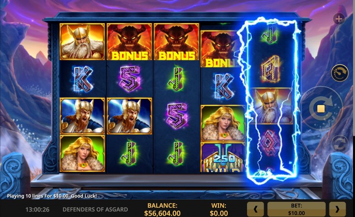 Defenders of Asgard Slot gameplay