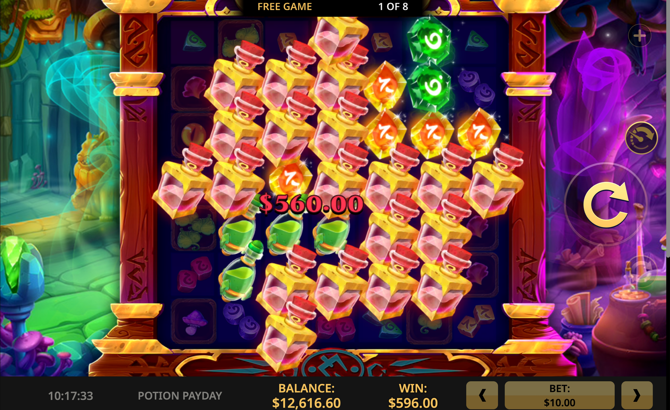 Potion Payday Slot gameplay