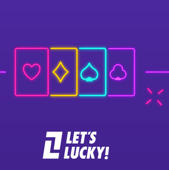 Screenshot of the Lets Lucky casino game lobby interface showing slot and live game categories.
