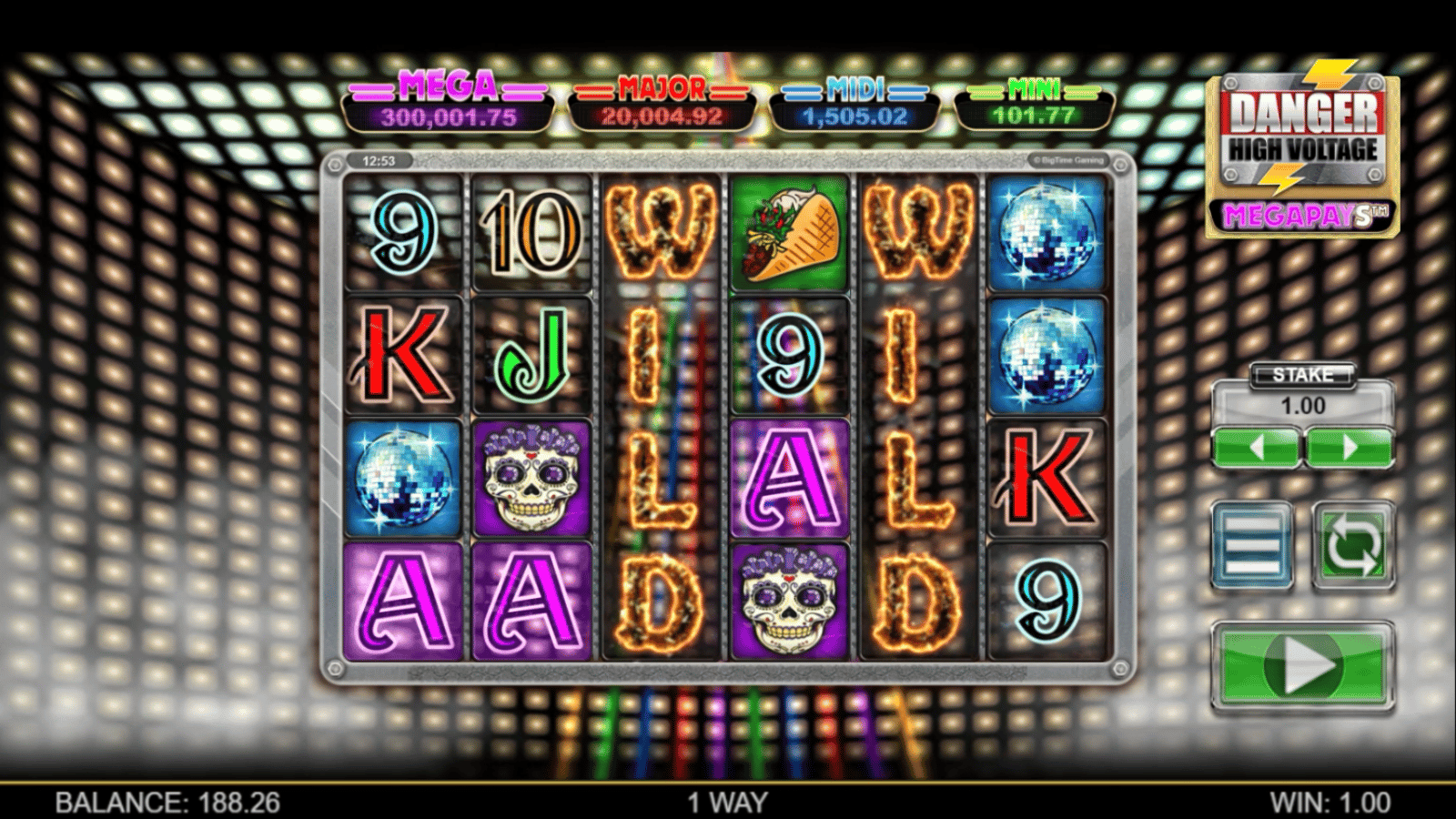 Danger High Voltage Megapays Slot gameplay