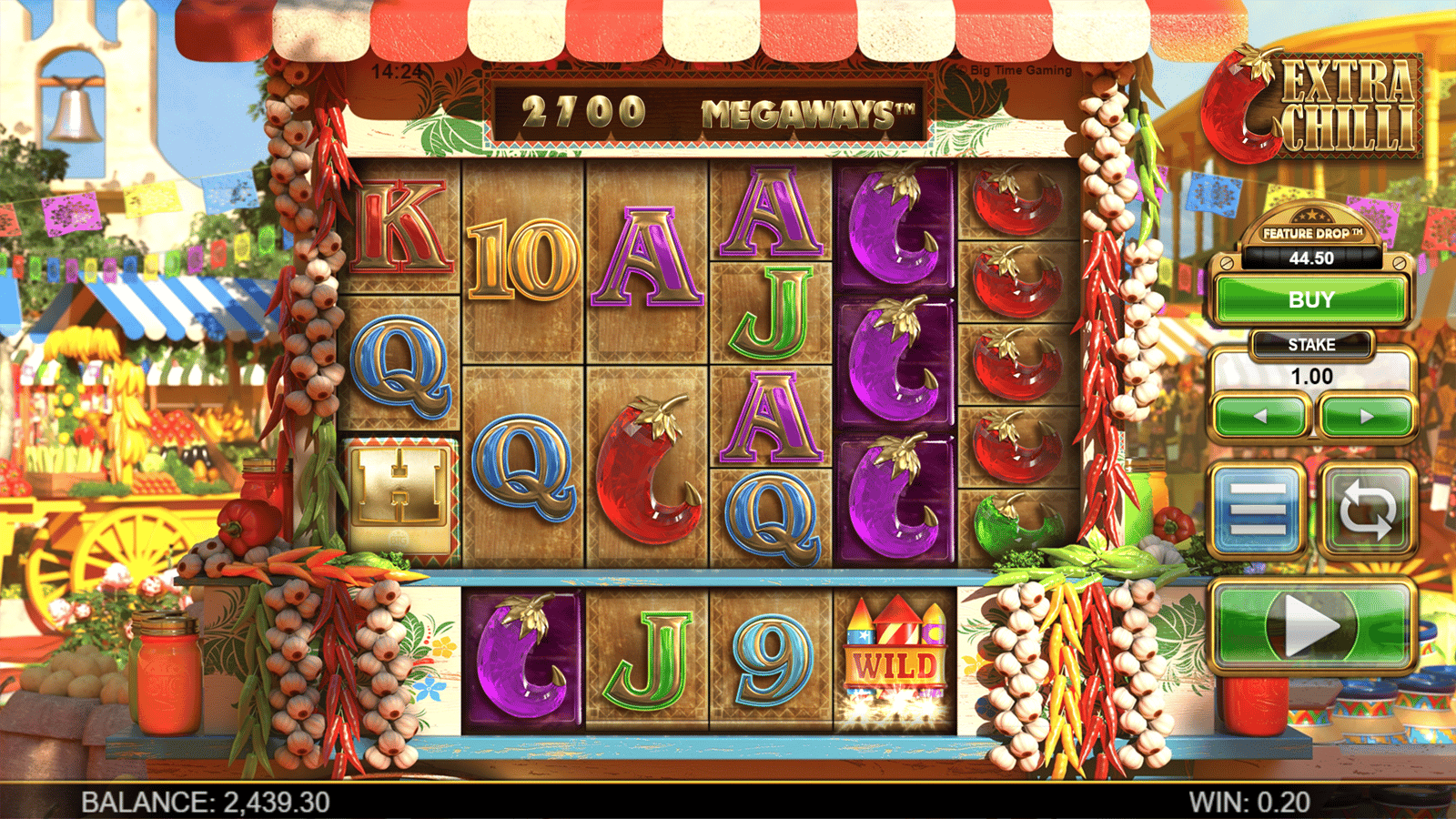 Extra Chilli Megaways Slot gameplay