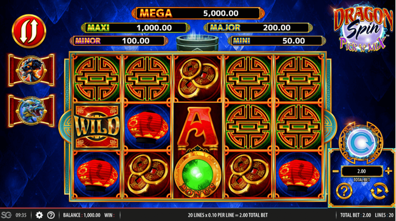 Dragon Spin Pick ‘N’ Mix Slot gameplay