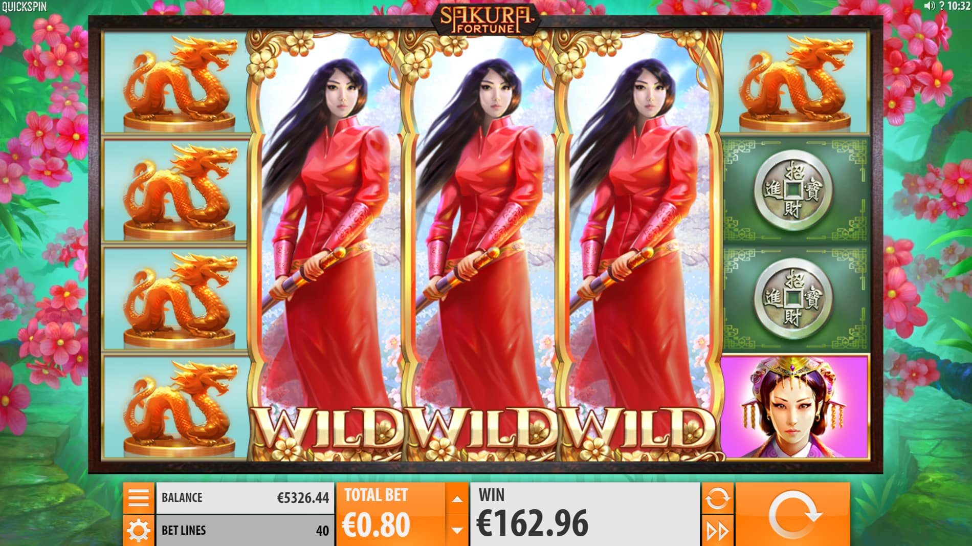 Sakura Fortune Slot gameplay