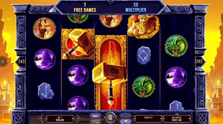 Thor: The Trials of Asgard Slot gameplay