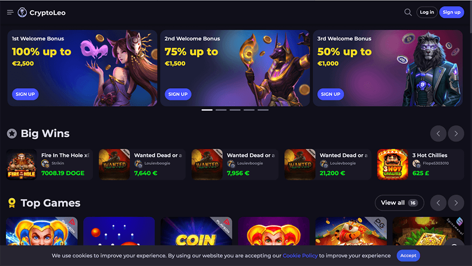 CryptoLeo bigwins