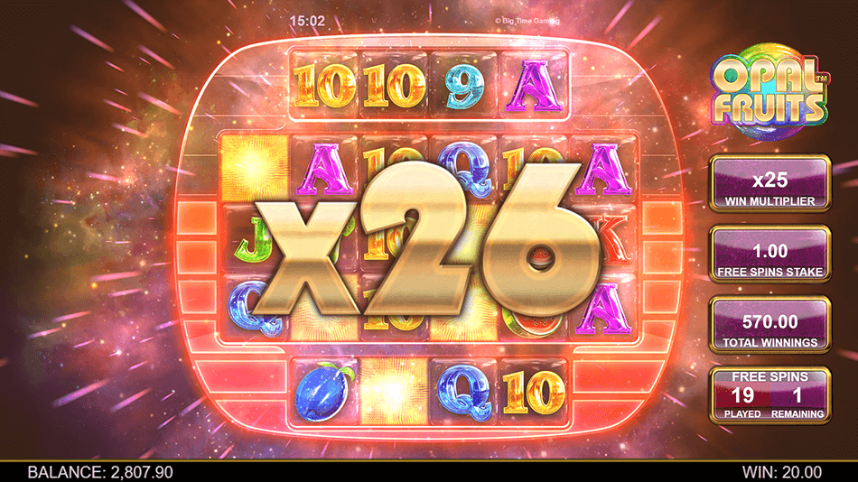 Opal Fruits Slot gameplay