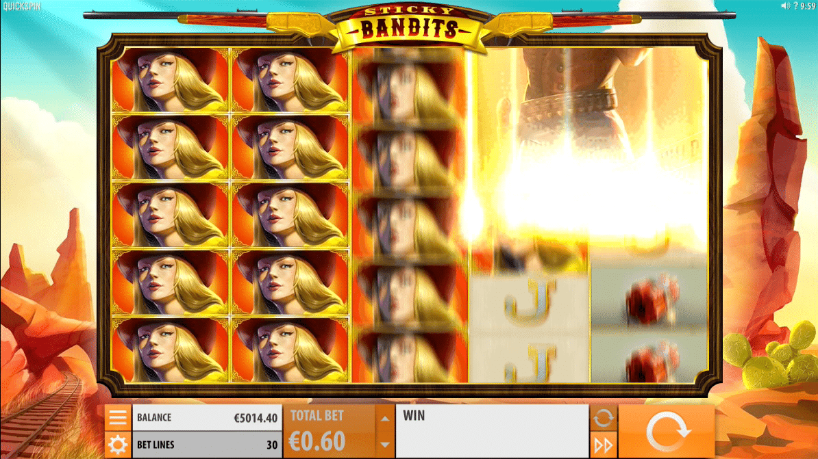 Sticky Bandits Slot gameplay