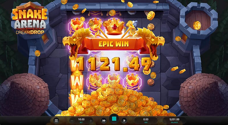 Snake Arena Dream Drop Slot gameplay