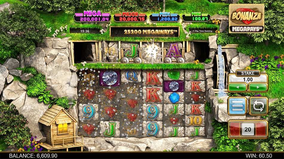 Bonanza Megaways gameplay