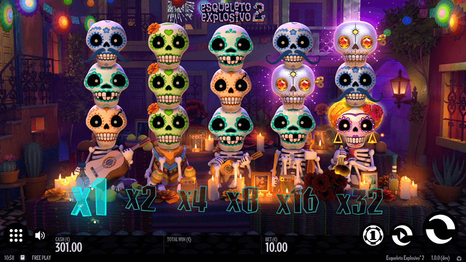 Esqueleto Explosivo 2 Slot gameplay