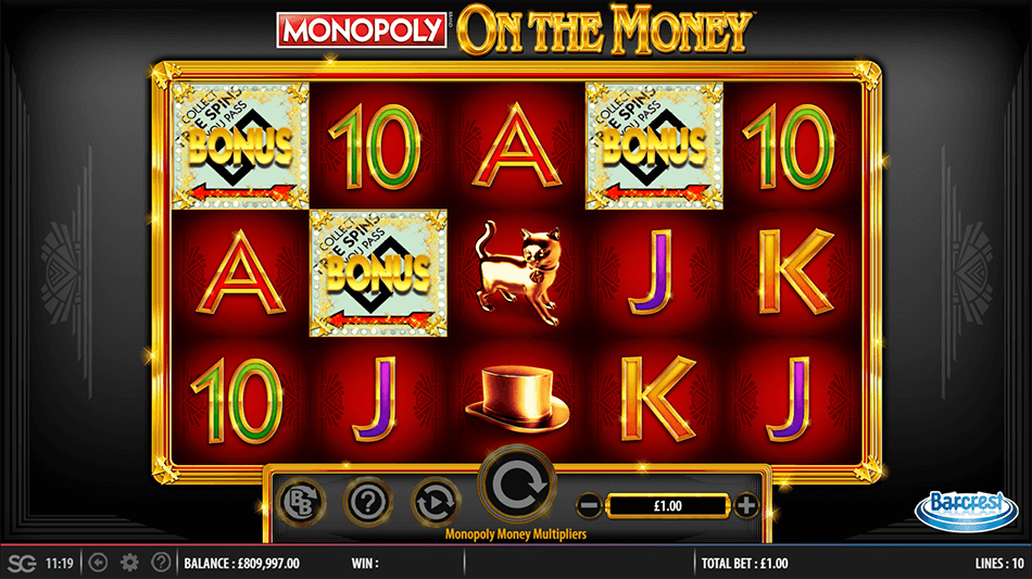 Monopoly On The Money Slot gameplay