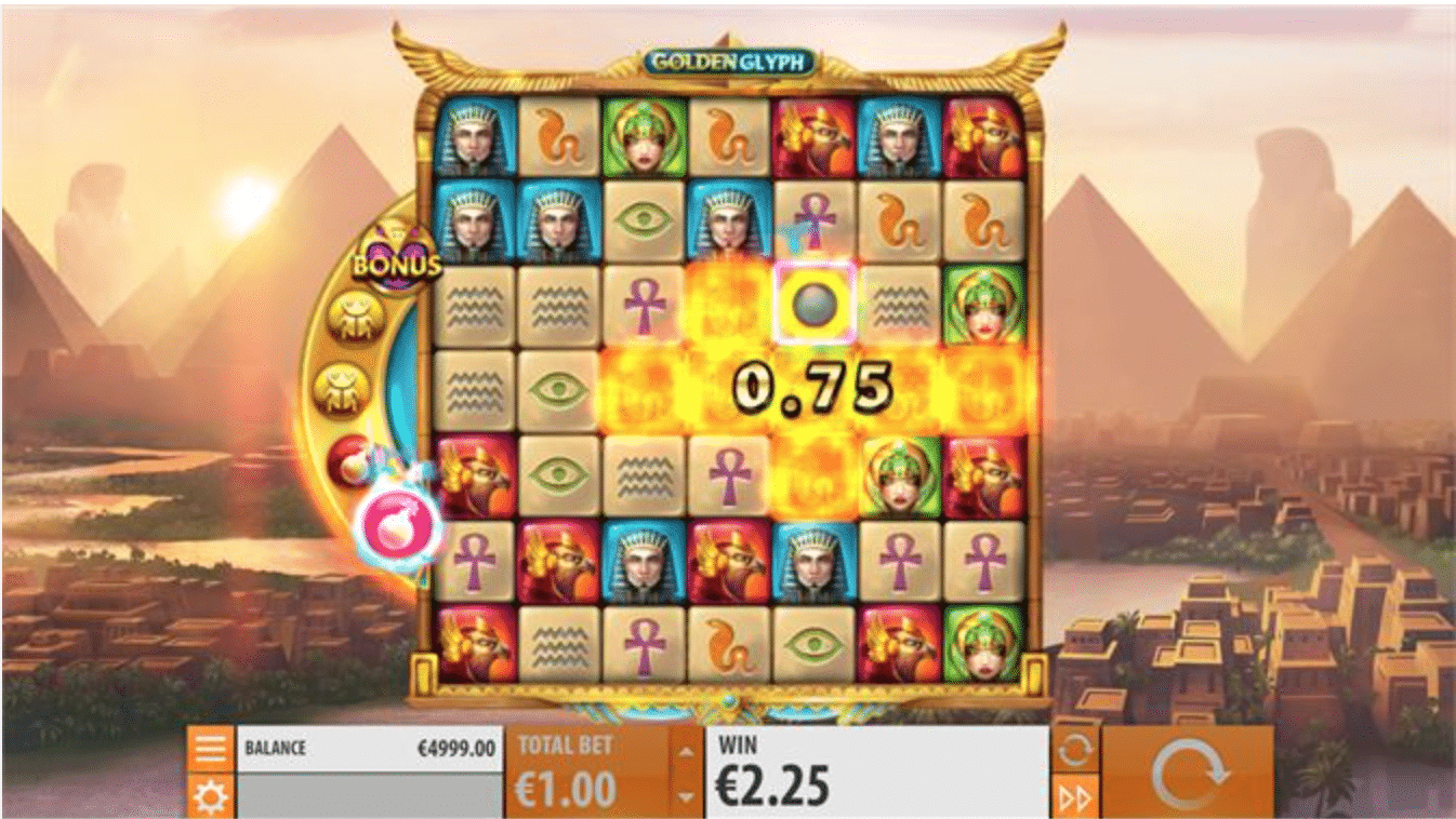 Golden Glyph Slot gameplay