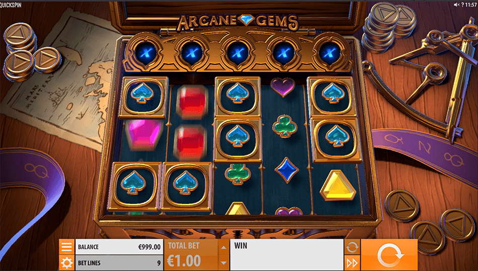 Arcane Gems Slot gameplay