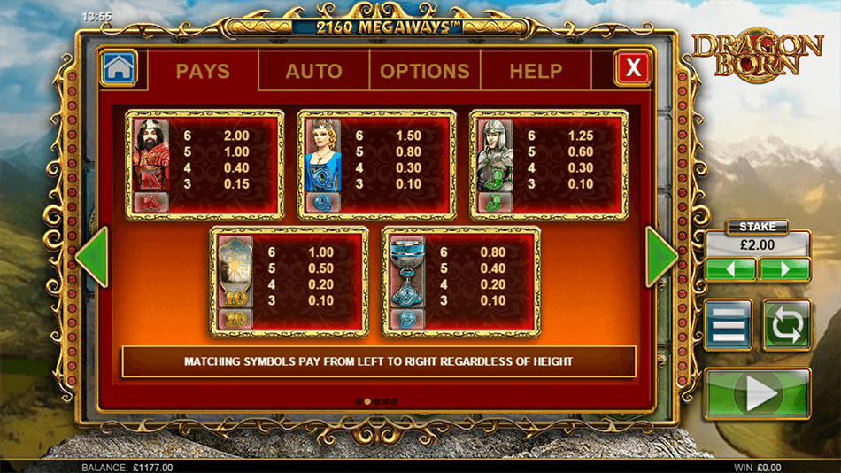 Dragon Born Slot gameplay