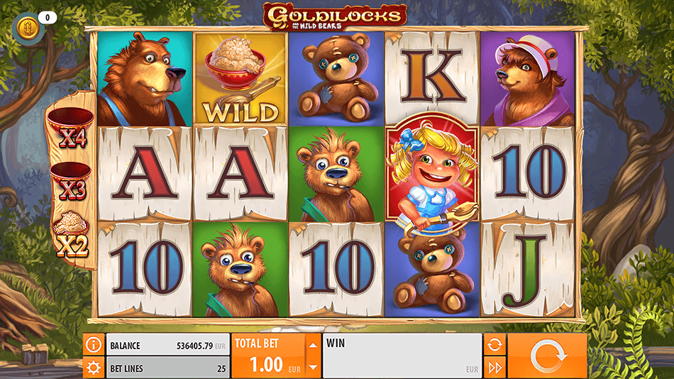 Goldilocks and the Wild Bears Slot gameplay