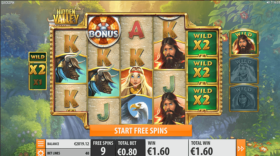 Hidden Valley Slot gameplay