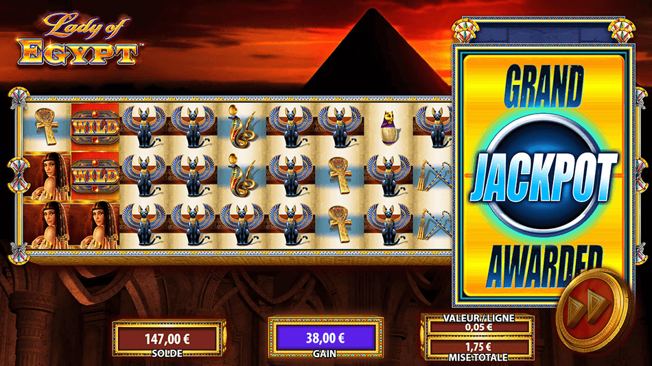 Lady of Egypt Slot gameplay