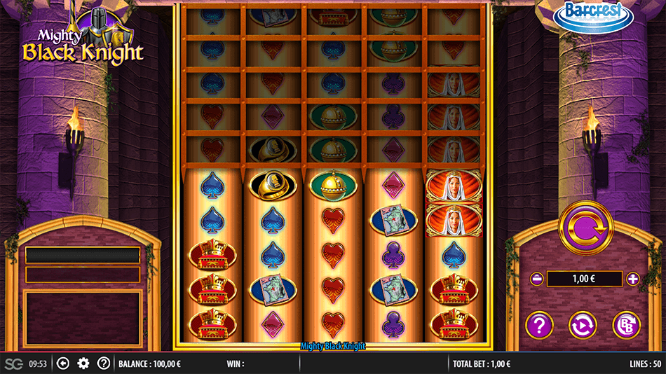 Mighty Black Knight Slot gameplay