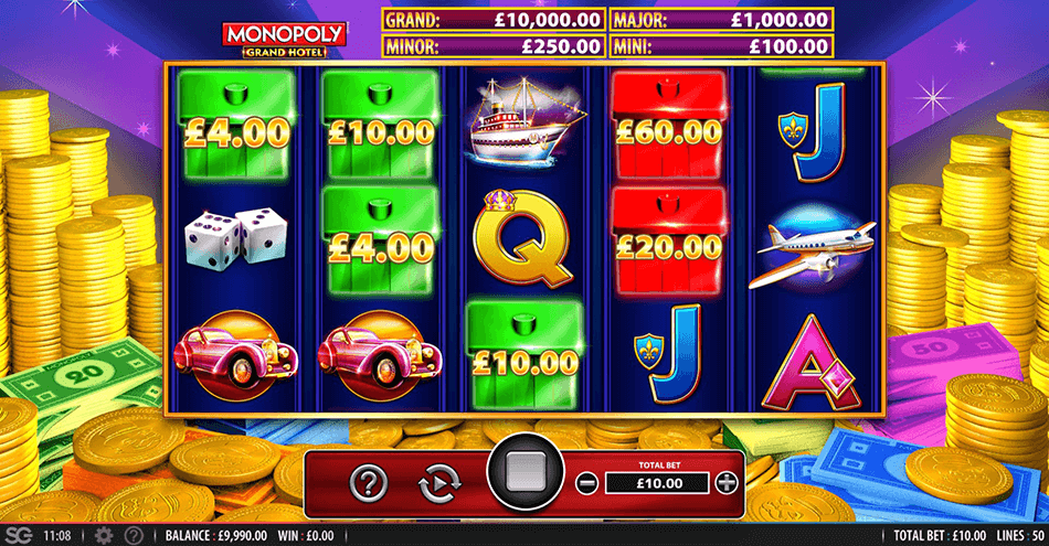 Monopoly Grand Hotel Slot gameplay