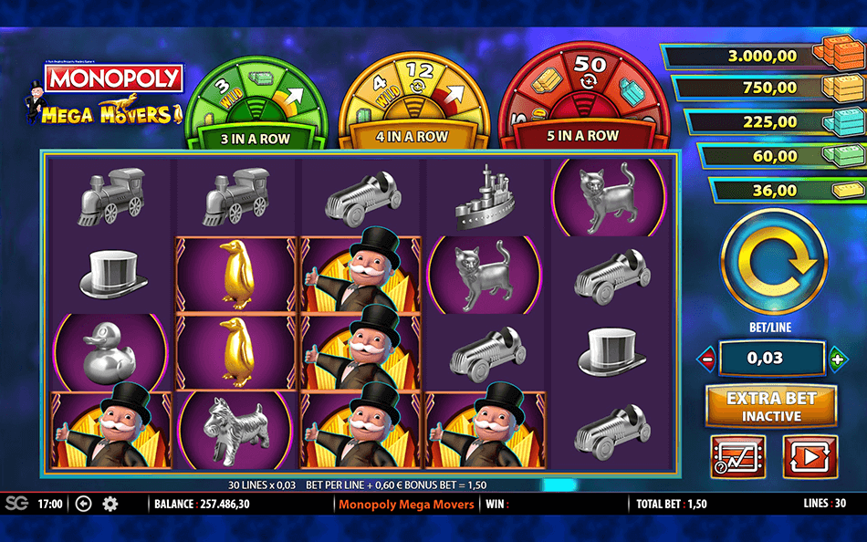 Monopoly Mega Movers Slot gameplay