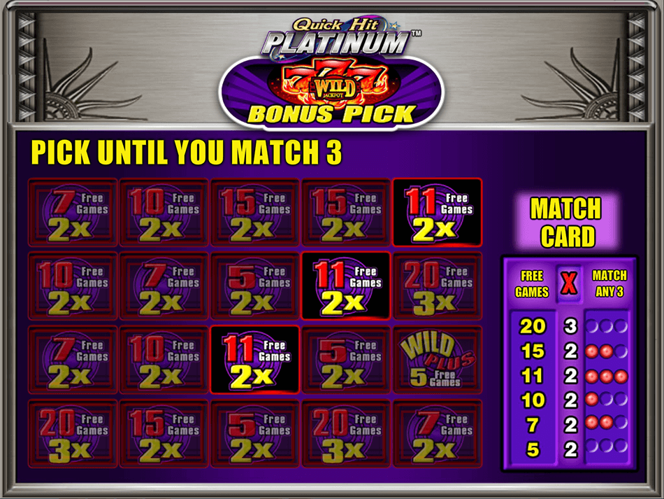 Quick Hit Platinum Slot gameplay