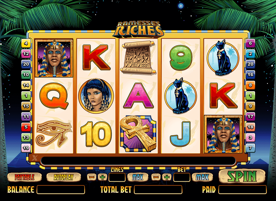 Ramesses Riches Slot gameplay