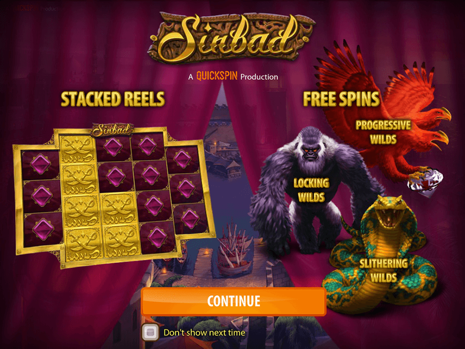 Sinbad Slot gameplay