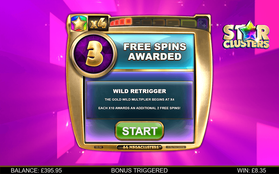 Star Clusters Megaclusters Slot gameplay