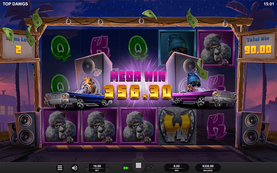 Top Dawgs Slot gameplay