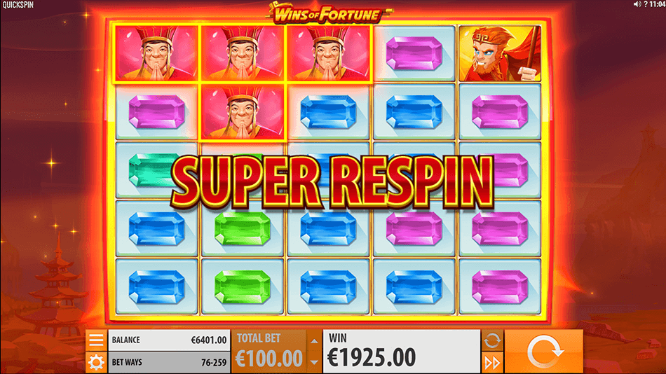 Wins Of Fortune Slot gameplay