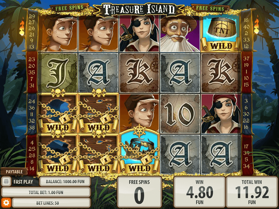 Treasure Island Slot gameplay