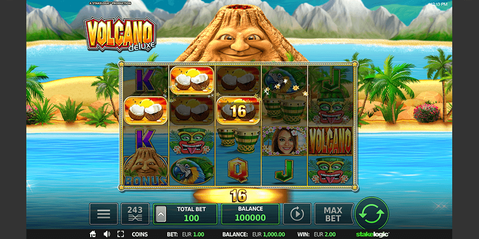 Volcano Deluxe Slot gameplay