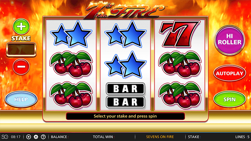 7s on Fire Slot gameplay