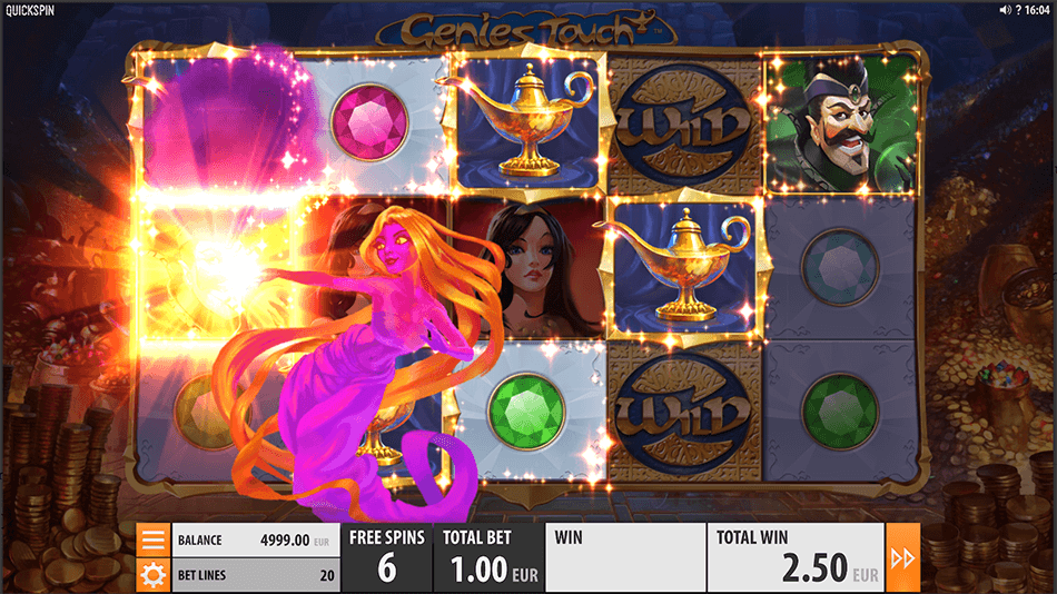 Genies Touch Slot gameplay