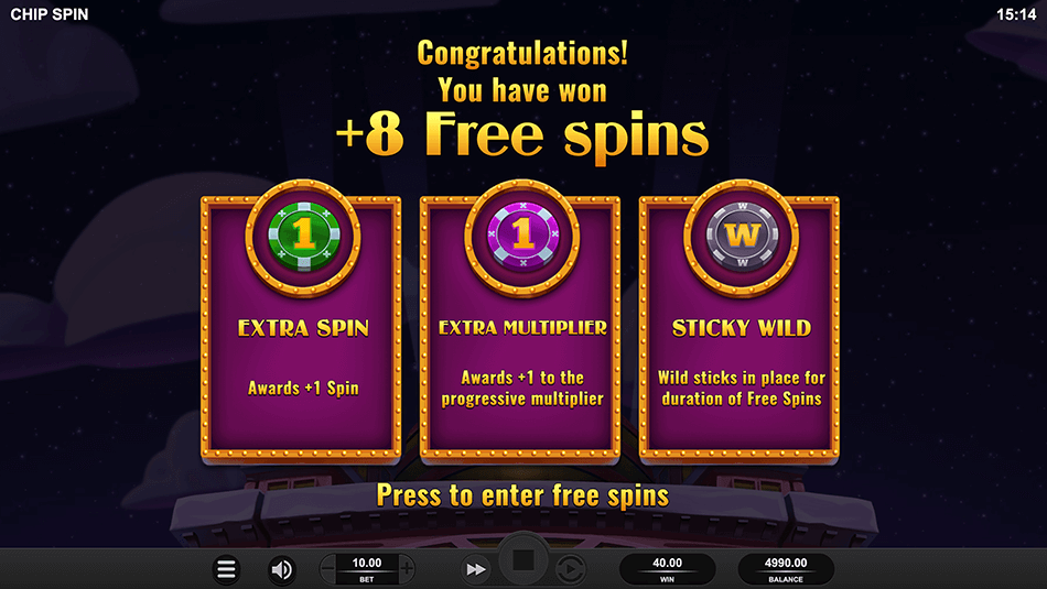 Chip Spin Slot gameplay