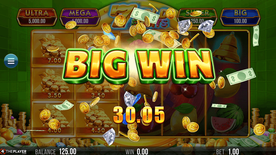 7 Gold Fruits Slot gameplay
