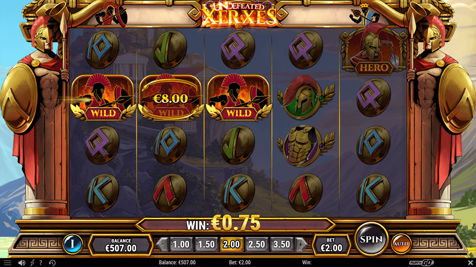 Undefeated Xerxes Slot gameplay