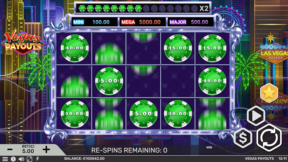 Vegas Payouts Rapid Hold and Win Slot gameplay
