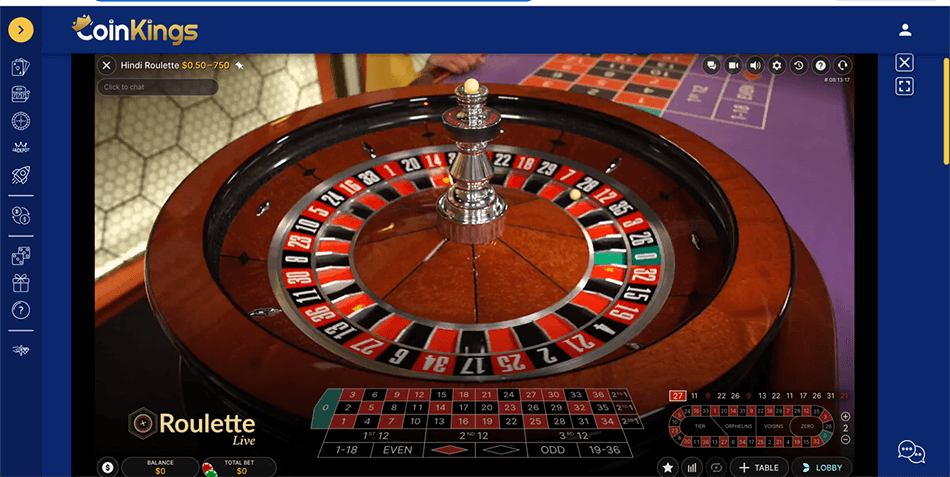 coinkings live casino