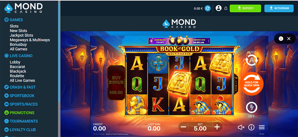 mond casino Gold Multichance