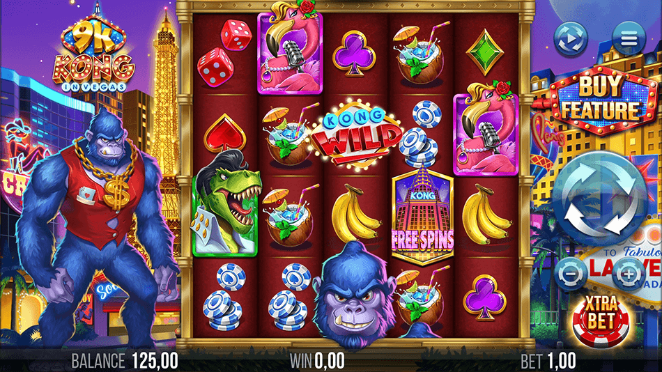 9k Kong in Vegas Slot gameplay