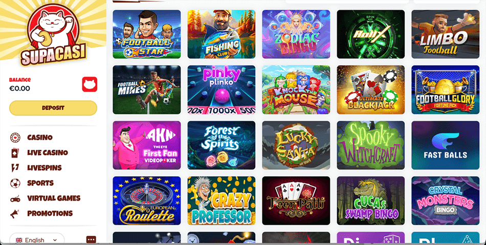 Supacasi Casino Popular Table Games