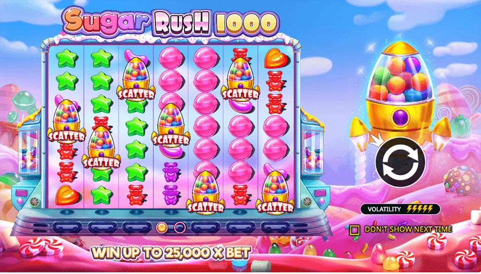 Sugar Rush 1000 Slot gameplay